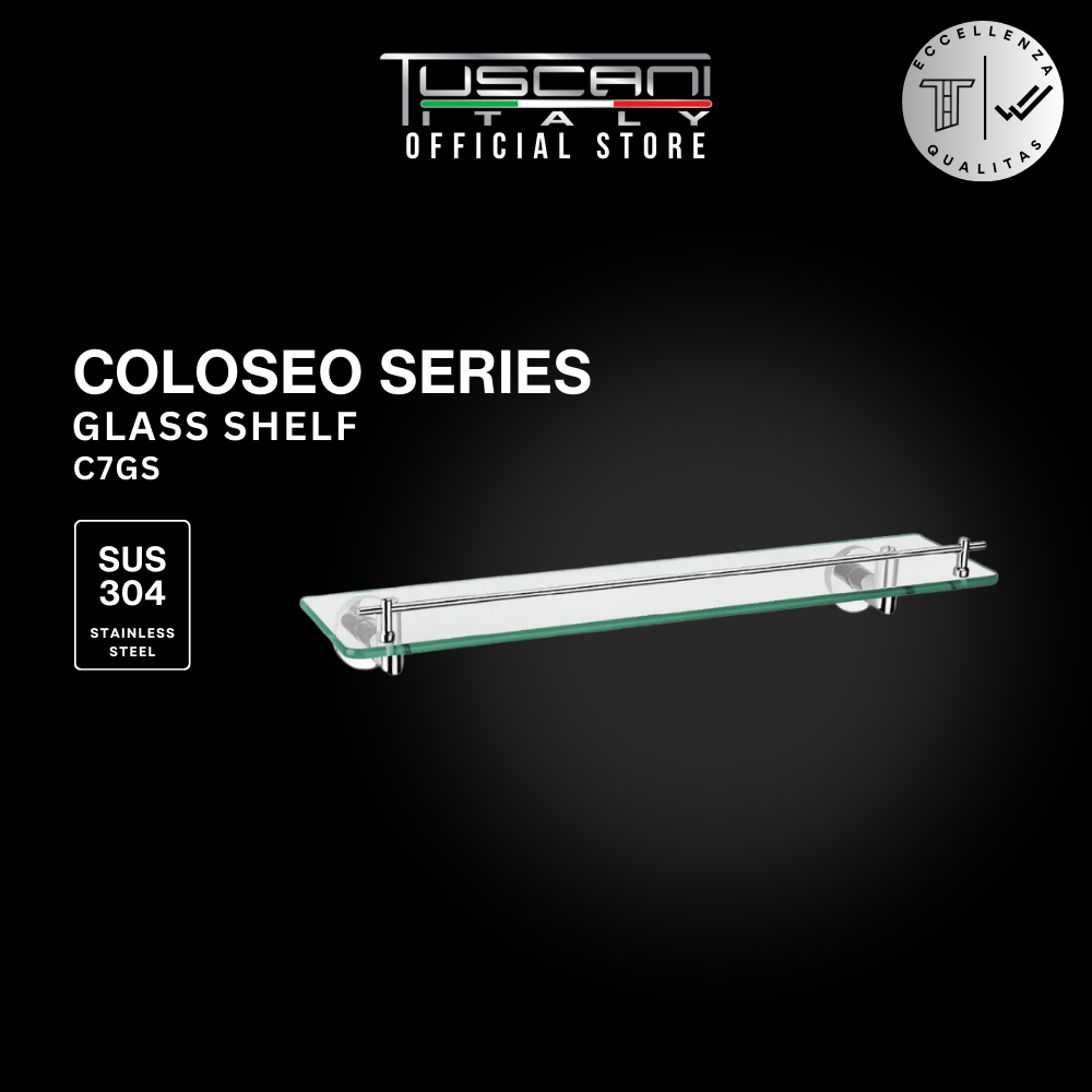 C7GS - COLOSEO Series Glass Shelf - Bathroom Accessories