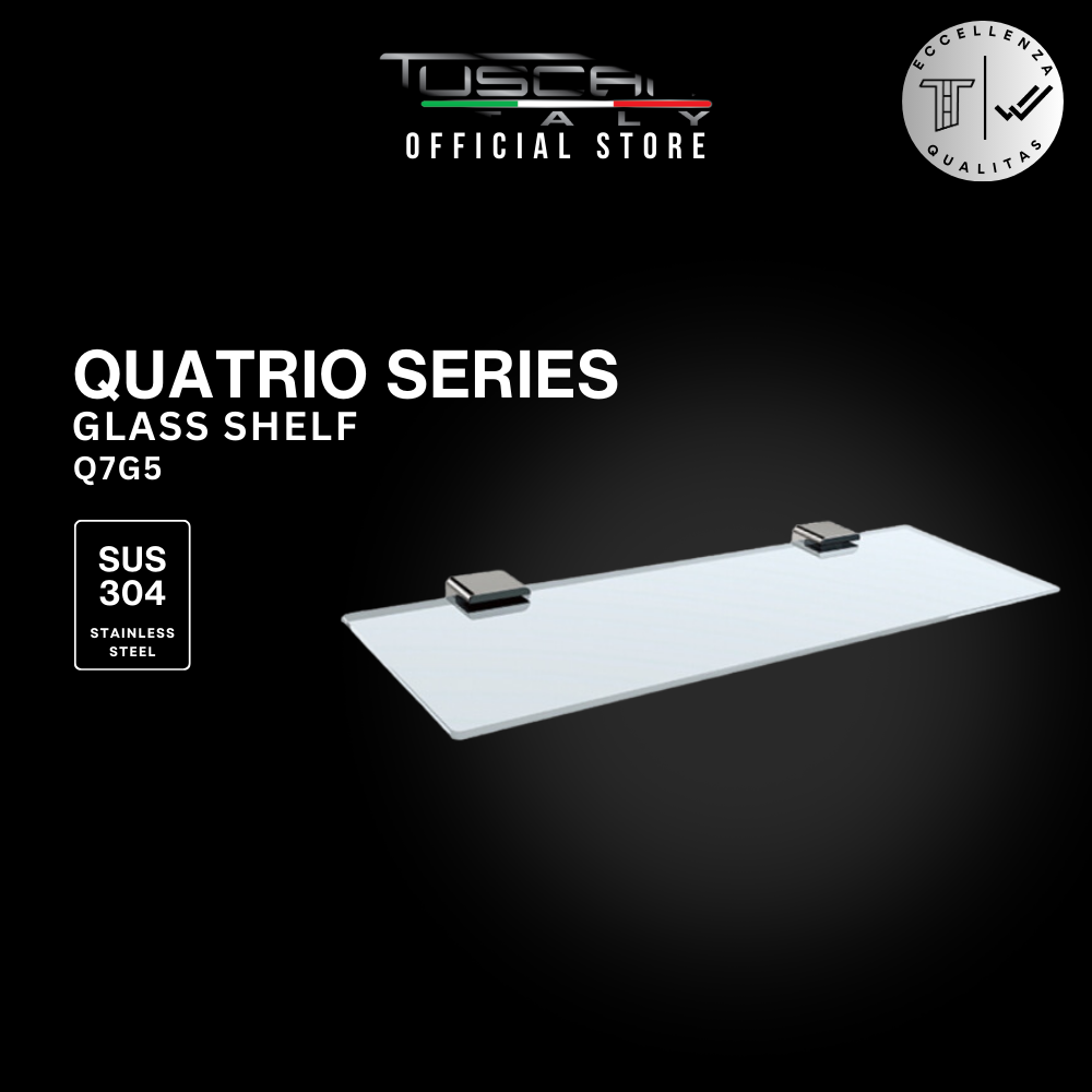 Q7GS - QUATRIO Series Glass Shelf - Bathroom Accessories