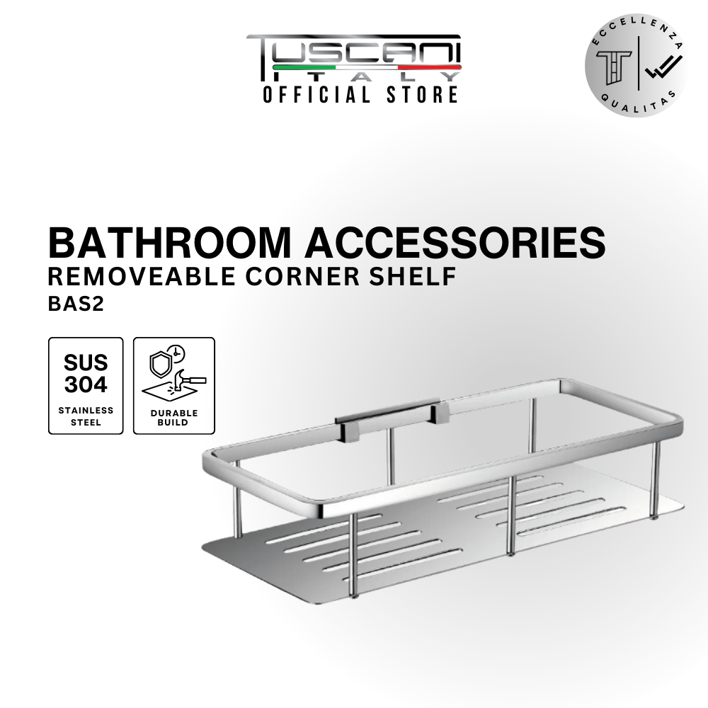 BAS1 | BAS2 - Removable Straight Shelf - Bathroom Accessories