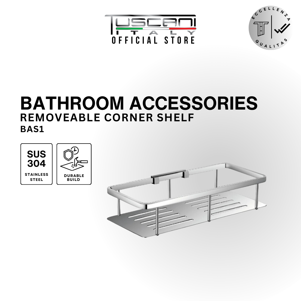 BAS1 | BAS2 - Removable Straight Shelf - Bathroom Accessories