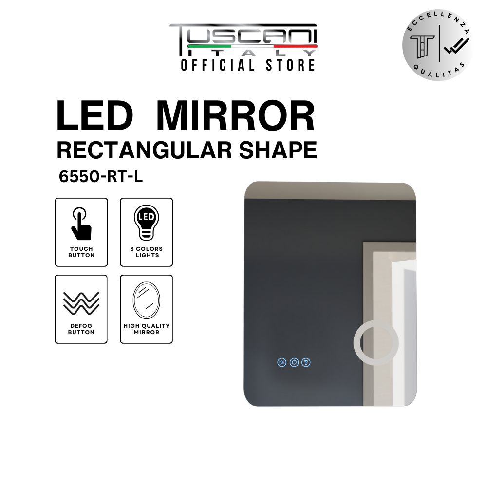 RT+OS+OV+RO - Bathroom Mirror with LED