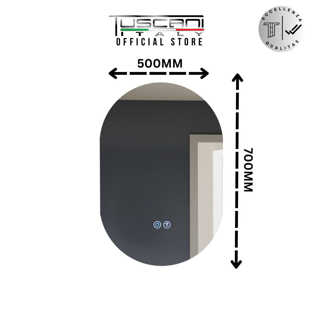 RT+OS+OV+RO - Bathroom Mirror with LED