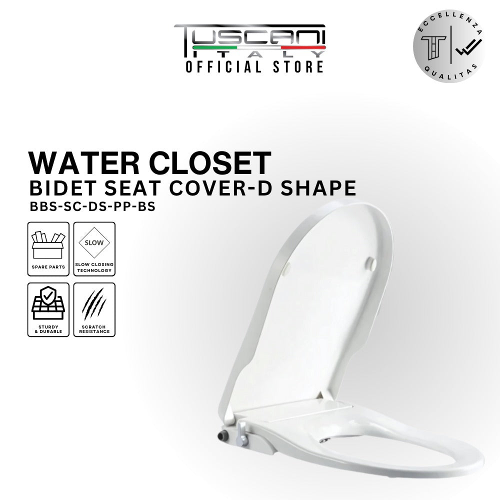 BBS-SC-DS-PP-BS - Bidet Seat Cover - D Shape