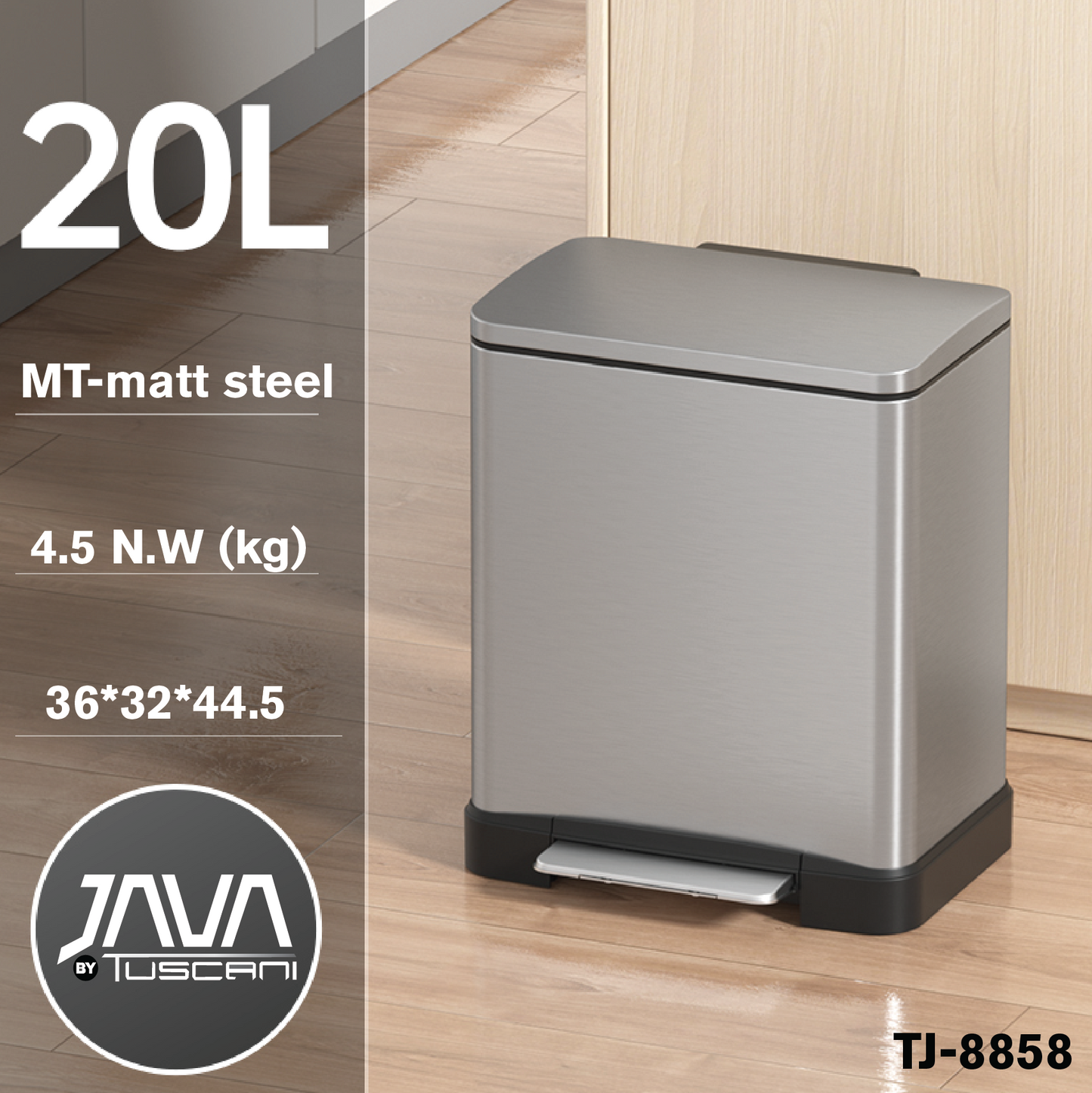 Tuscani JAVA TJ-8858 Pedal Bin
