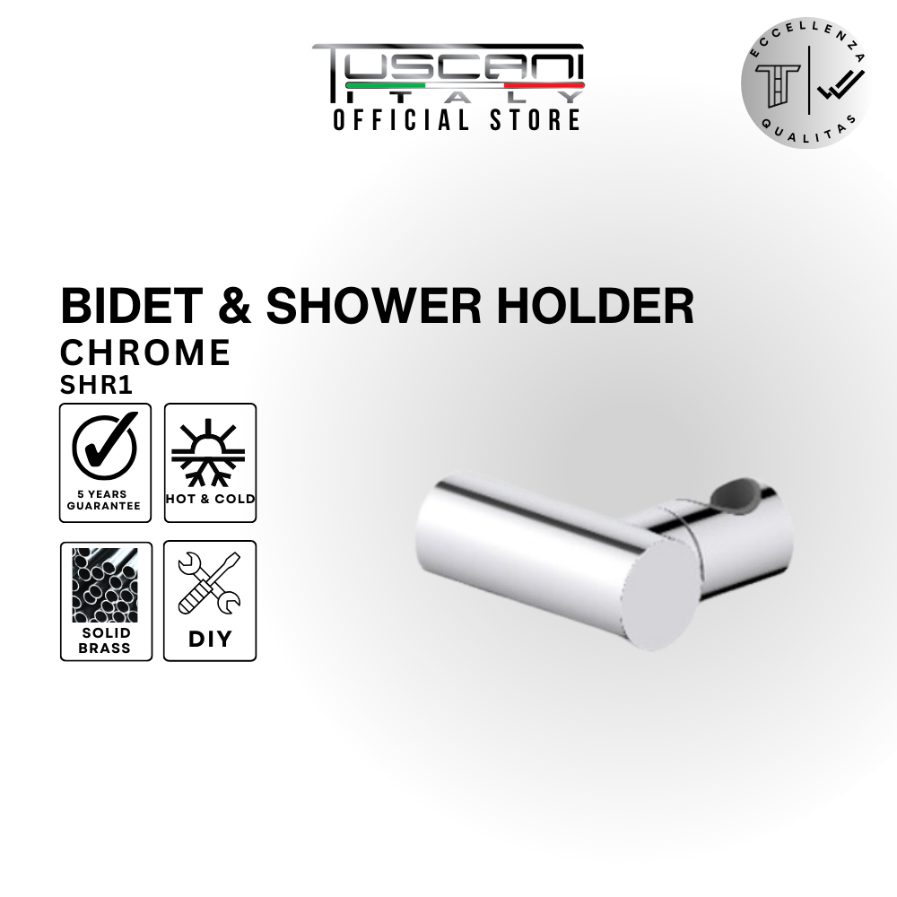 SHR1 - Solid Brass Round Shower Holder