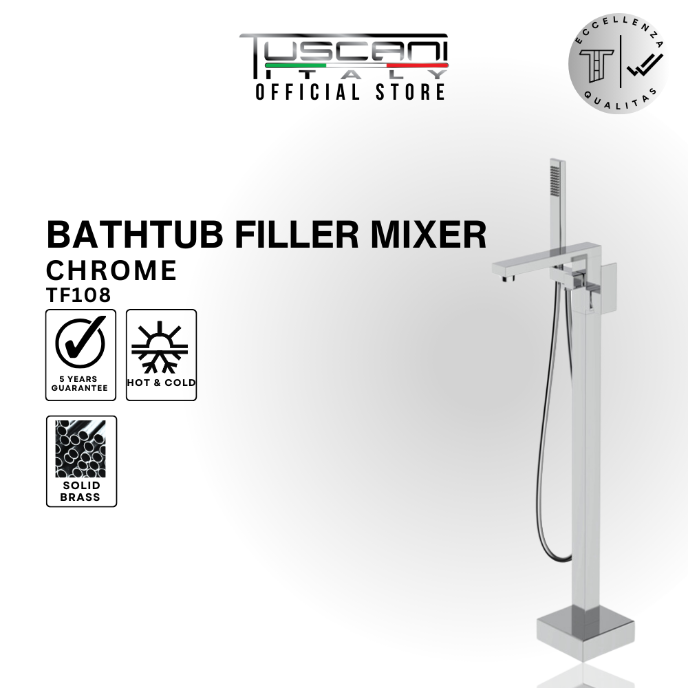 TF108 - Free Standing Bathtub Mixer Filler