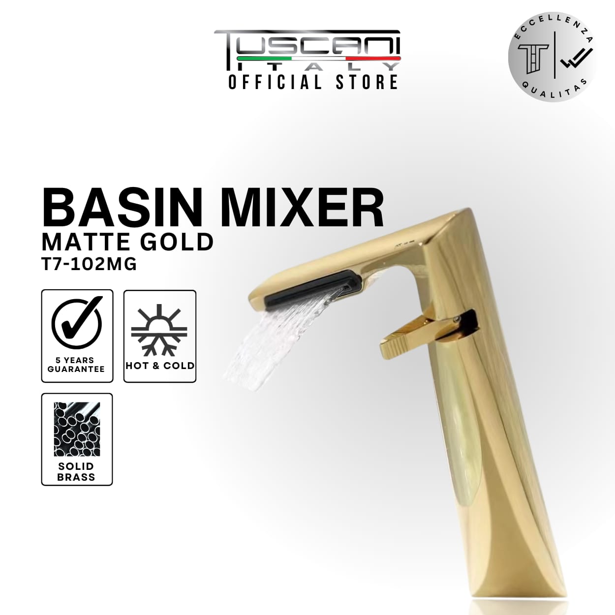 T7-102 Designer Basin Mixer