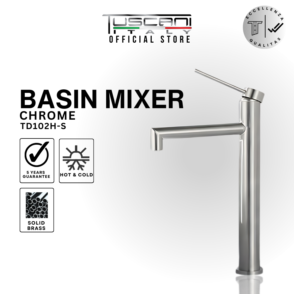 TD102H-S - High Basin Mixer (304 Stainless Steel)