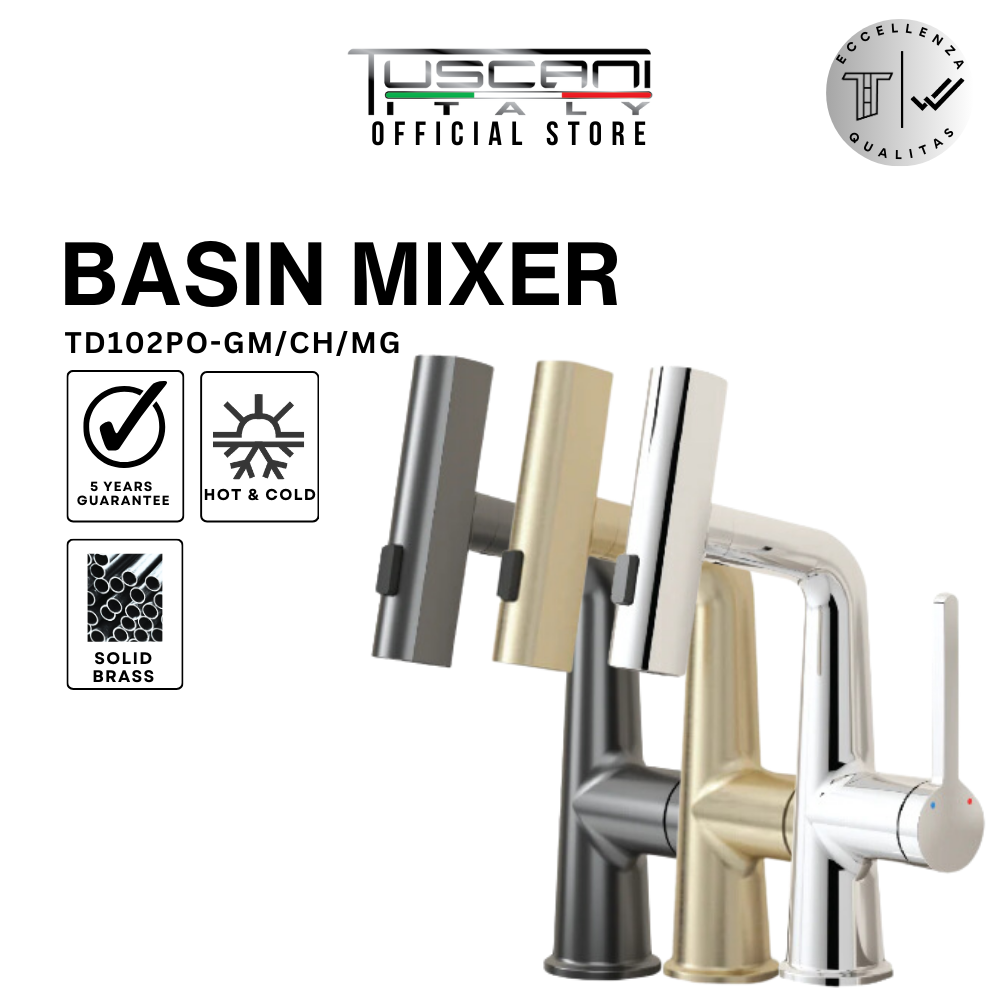 Tuscani TD102PO Basin Mixer