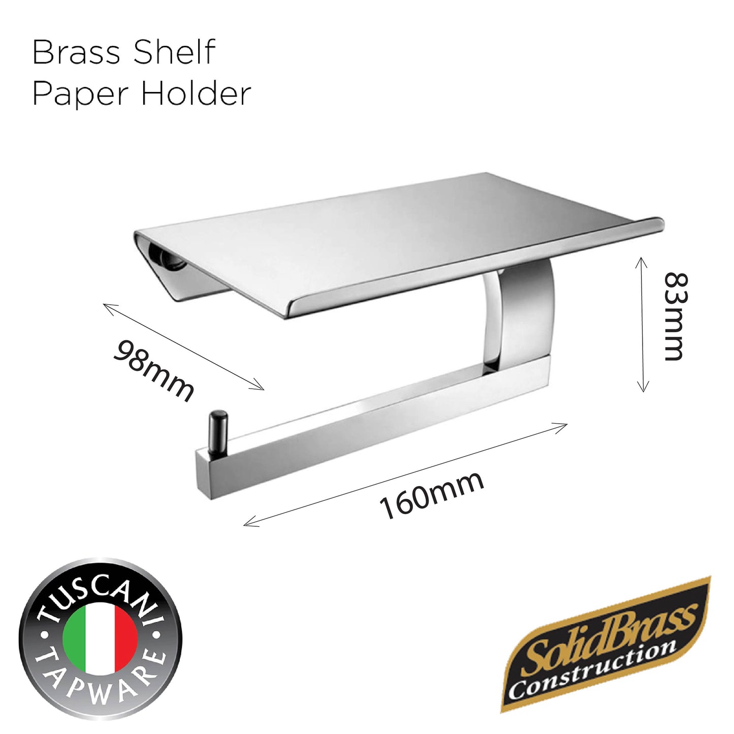 BPH-1 - Mounted Holder (Chrome)