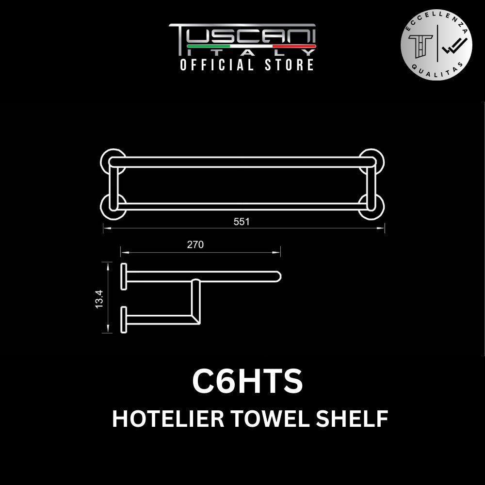 C6HTS - COLOSEO Series Towel Shelf - Bathroom Accessories