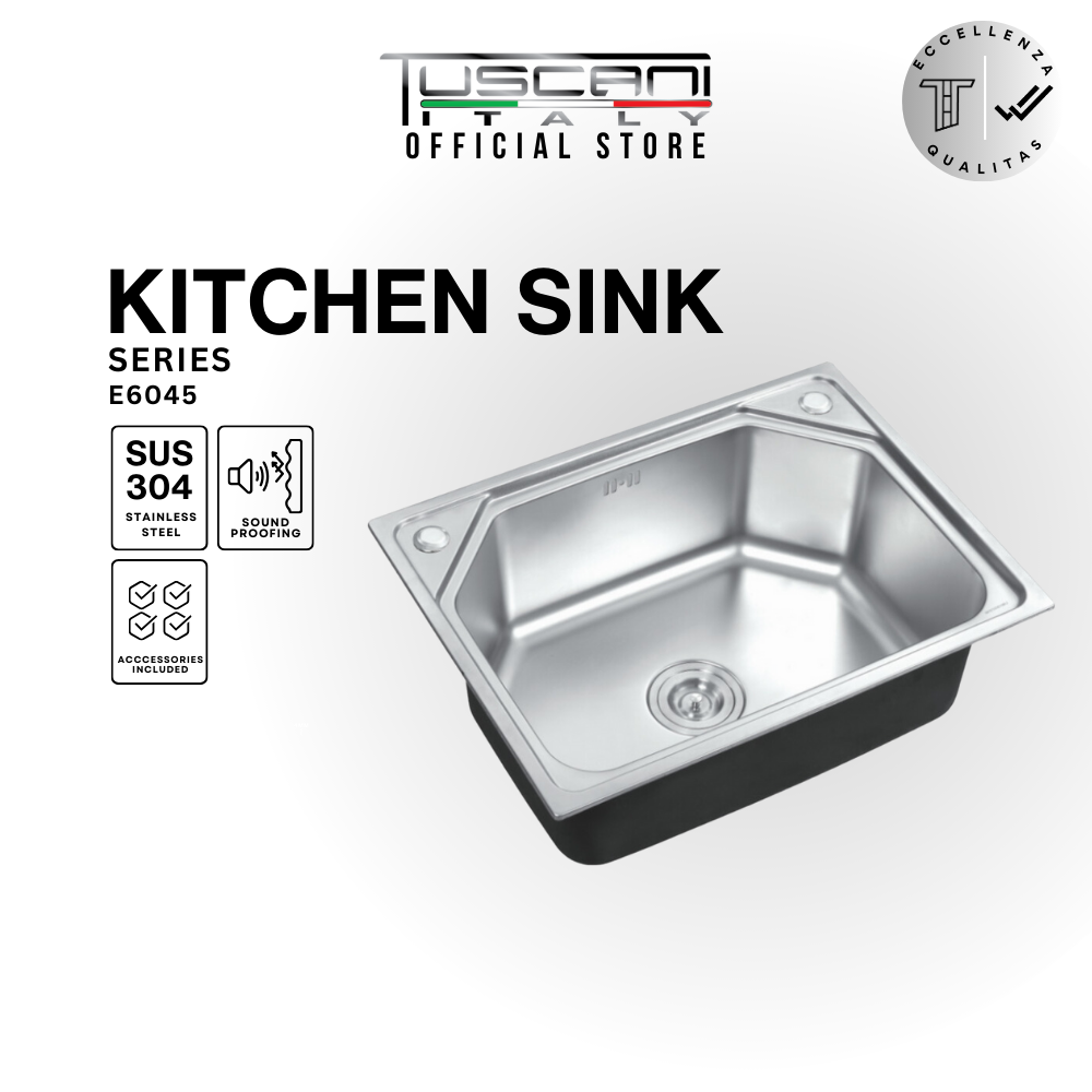 E6045 Top & Under-Mount Use Kitchen Sink