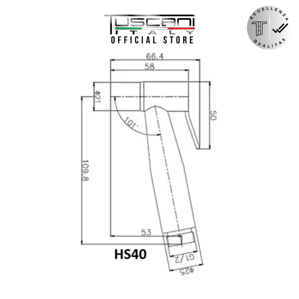HS40 - Steel Series - Bidet Set & Angle Valve