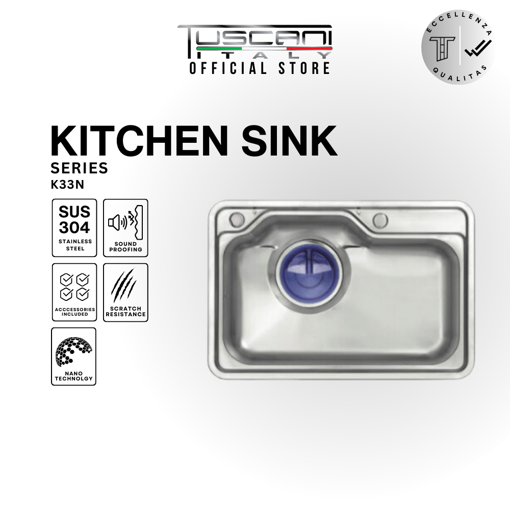 K11 | K22 | K33 - Top & Under Mount Use Kitchen Sink