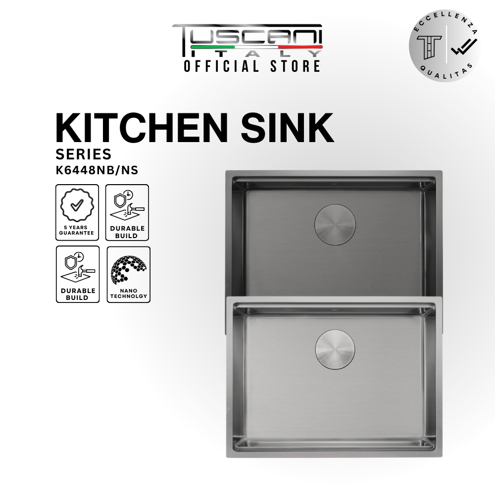 K6448N Top & Under-Mount Use Kitchen Sink