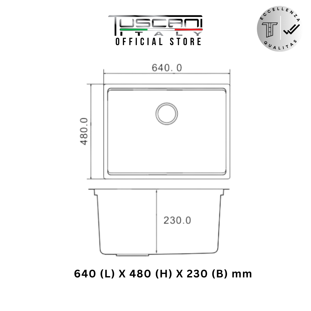 K6448N Top & Under-Mount Use Kitchen Sink