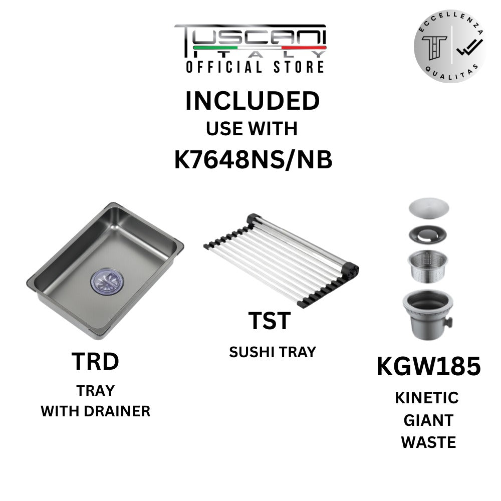 K7648NS Top & Under-Mount Use Kitchen Sink