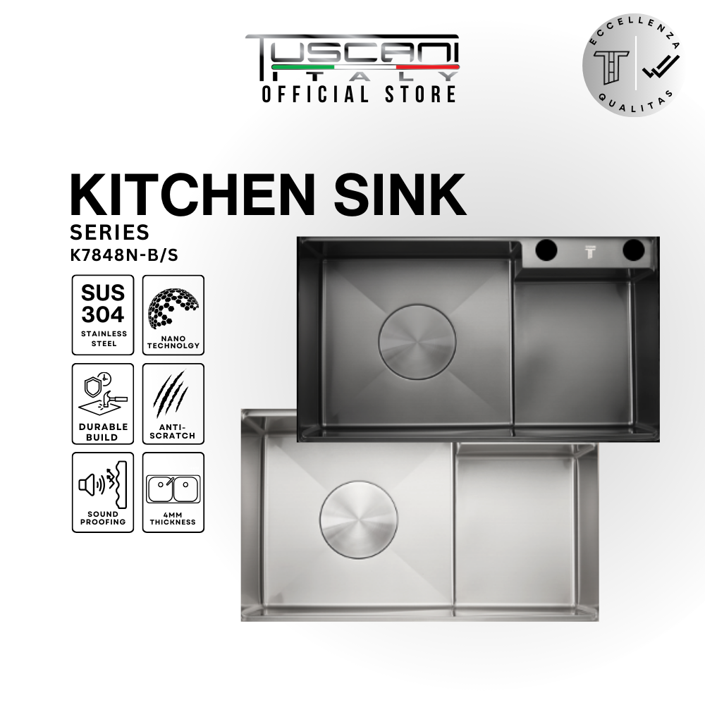 K7848NS | K7848NB - Under-Mount Use Kitchen Sink