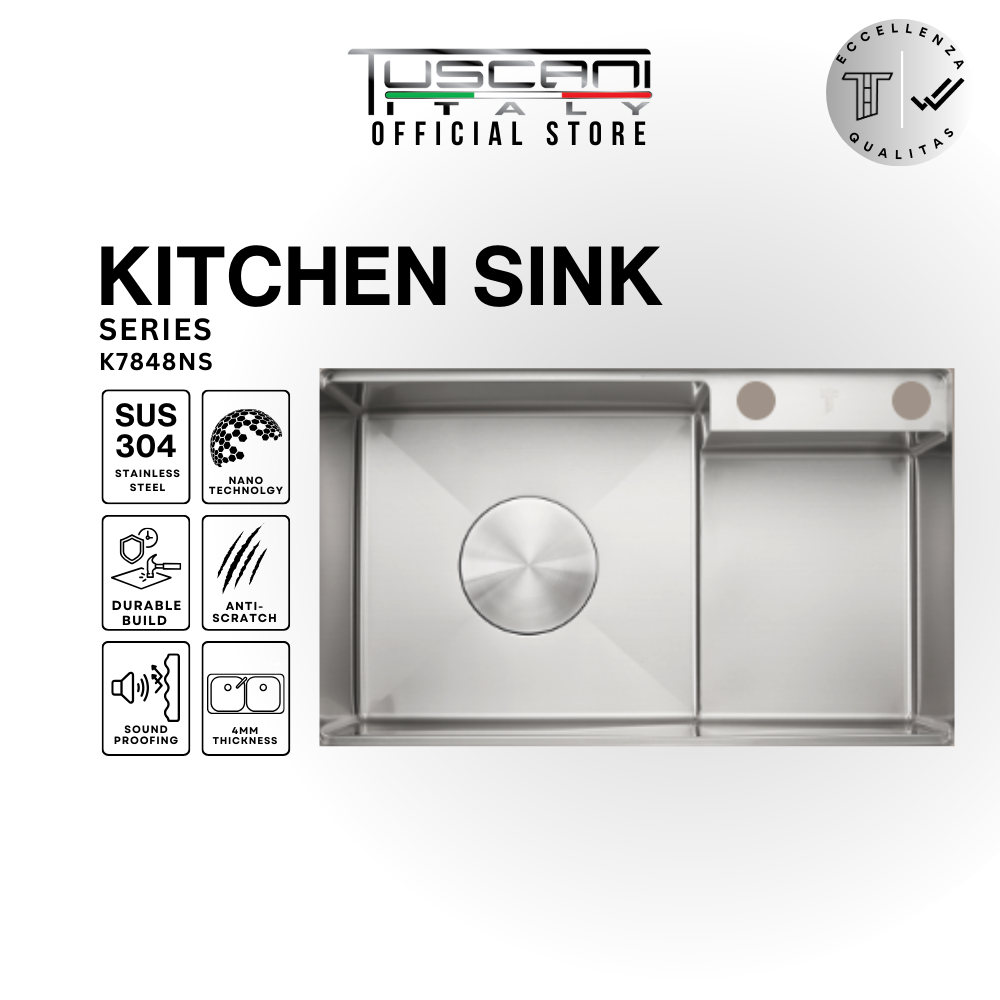 K7848NS | K7848NB - Under-Mount Use Kitchen Sink