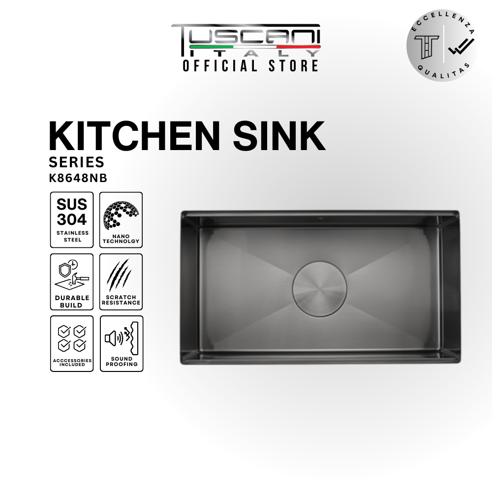 K8648N Top & Under-Mount Use Kitchen Sink