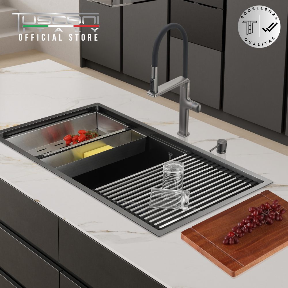 K8648NBH Top & Under-Mount Use Kitchen Sink