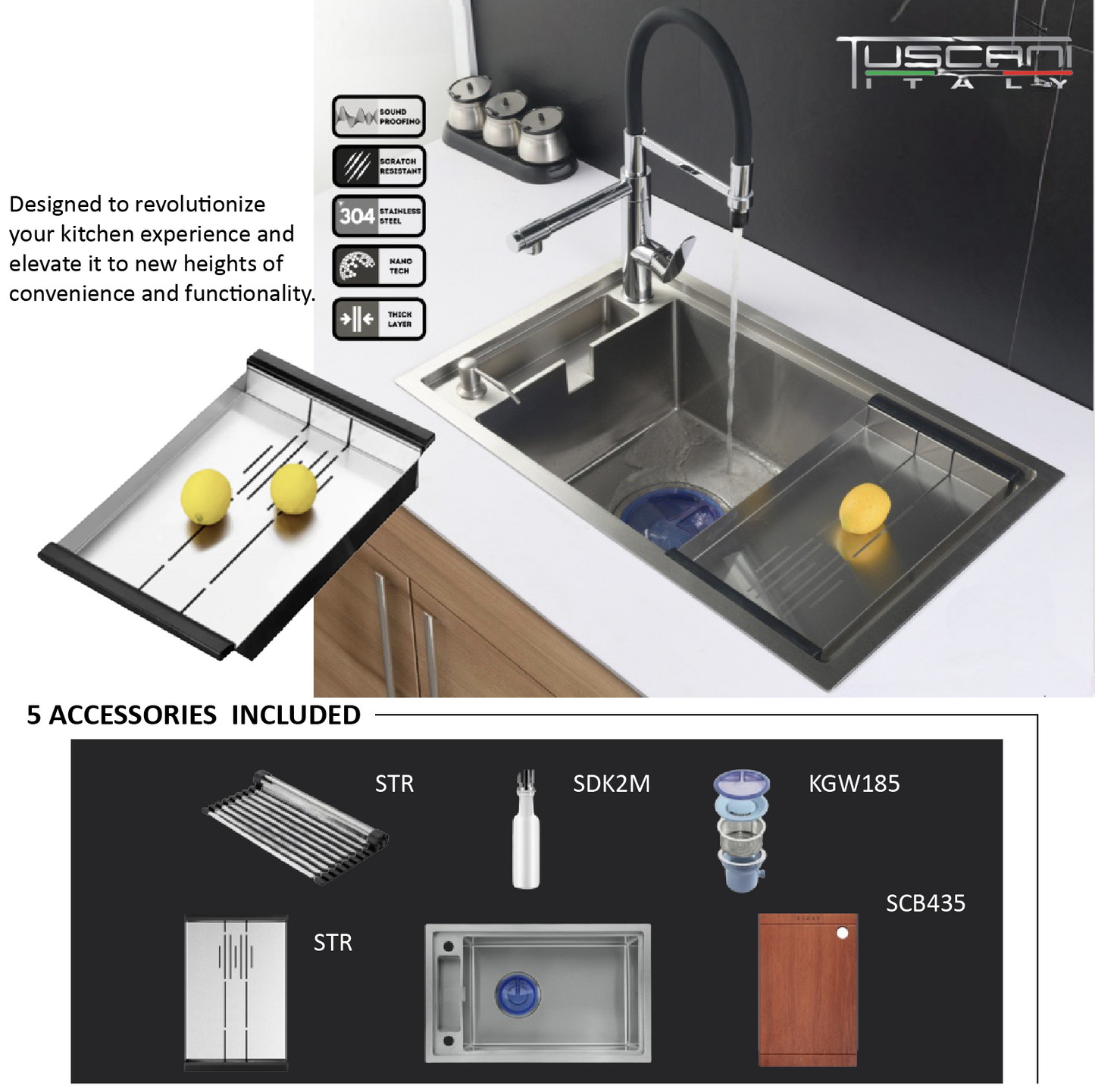 K800CN - Top & Under-Mount Use Kitchen Sink