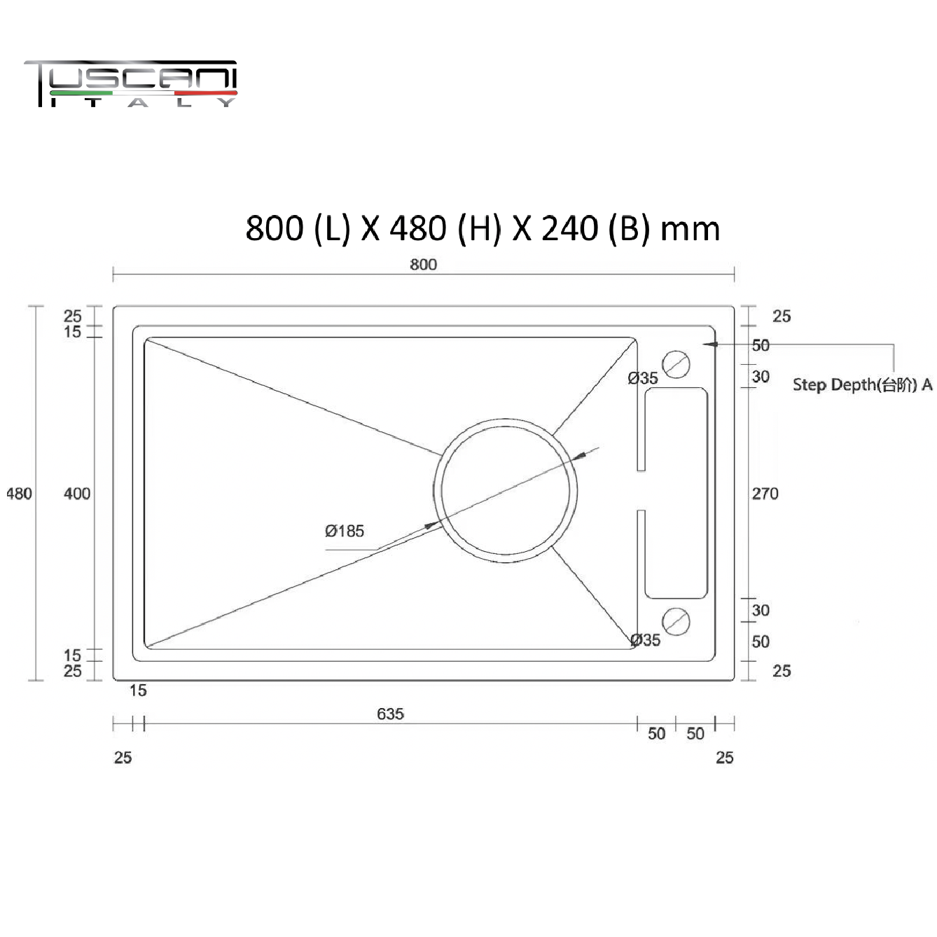 K800CN - Top & Under-Mount Use Kitchen Sink