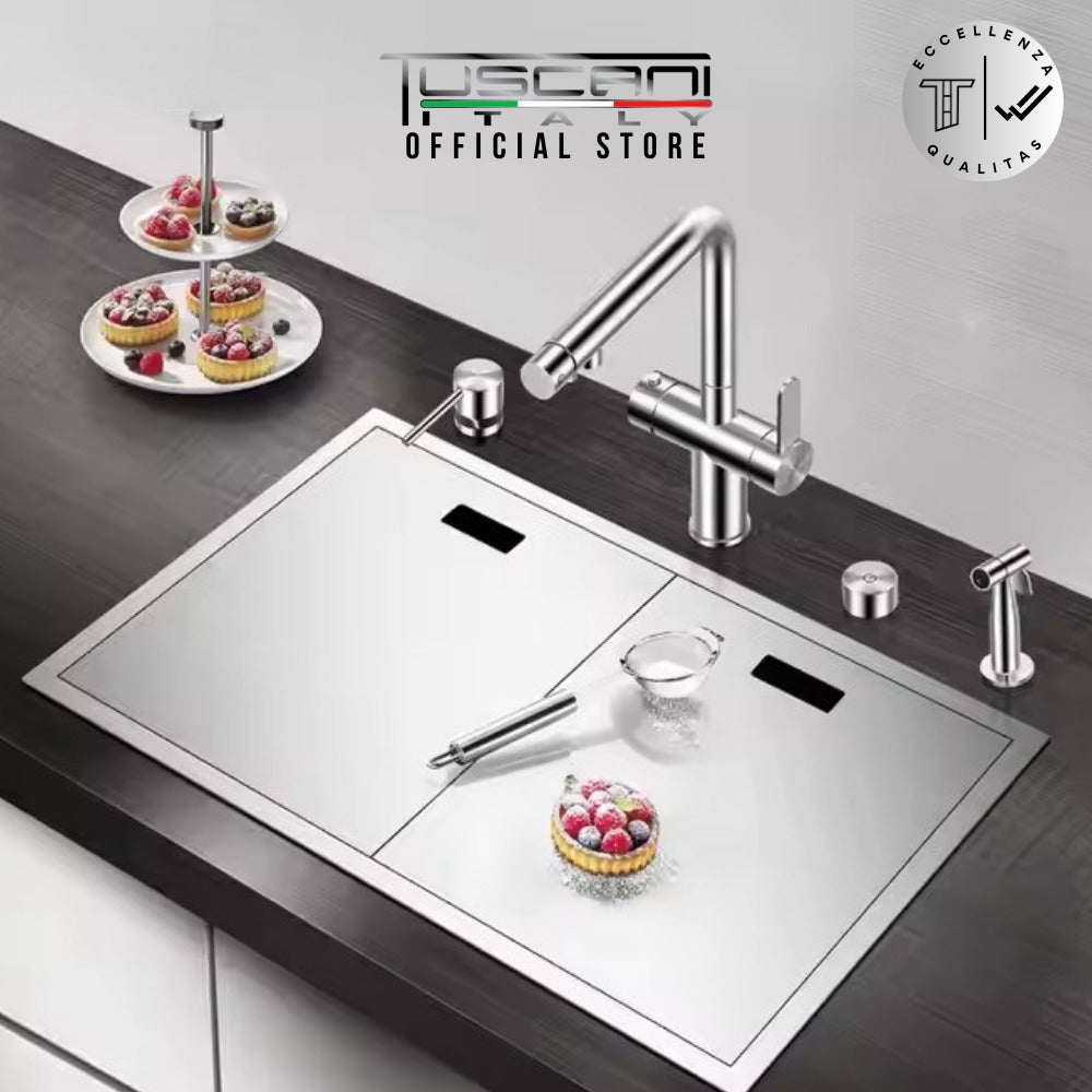 Q6449AS - Top & Under-Mount Use Kitchen Sink