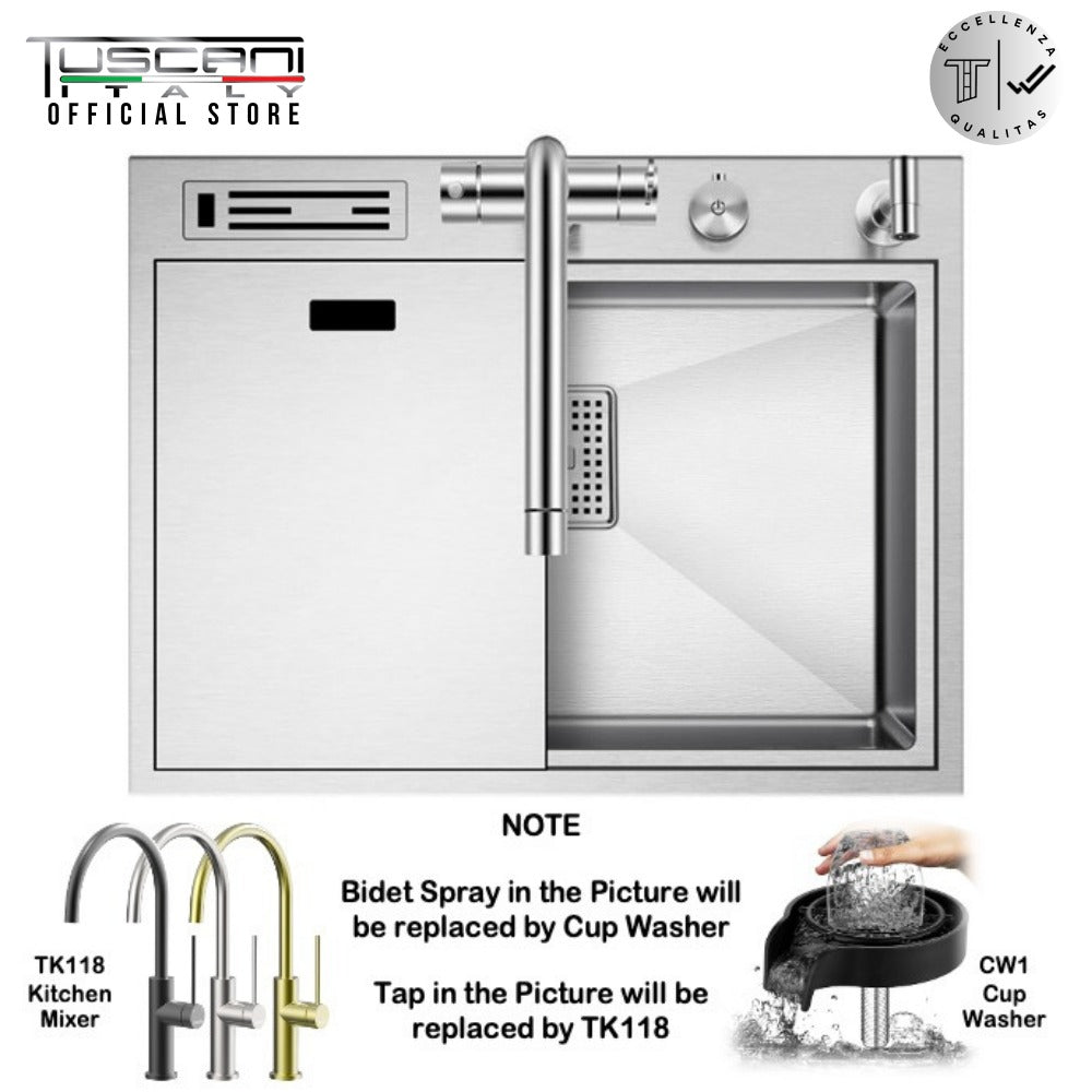 Q6449AS - Top & Under-Mount Use Kitchen Sink