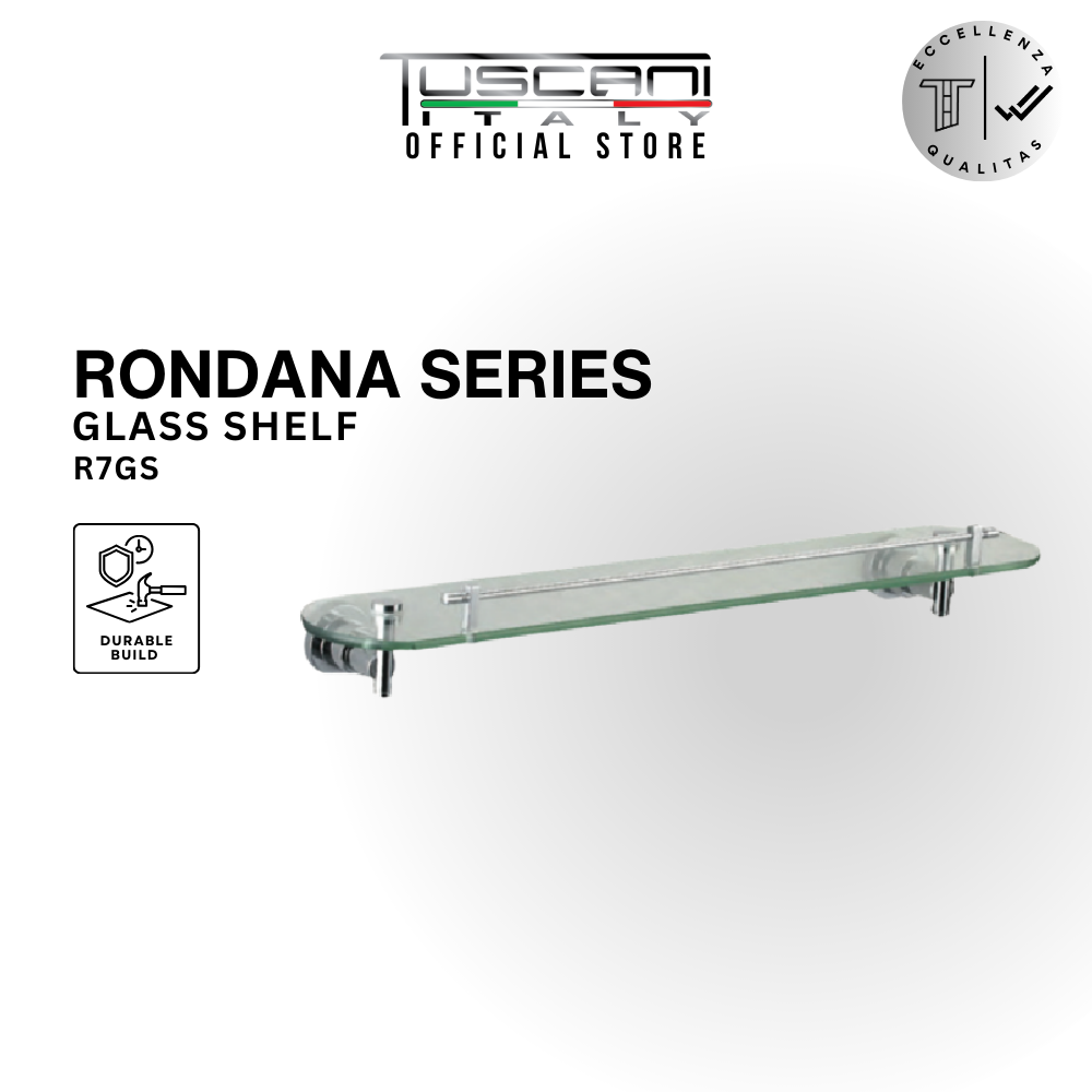 R7GS - RONDANA Series Glass Shelf - Bathroom Accessories