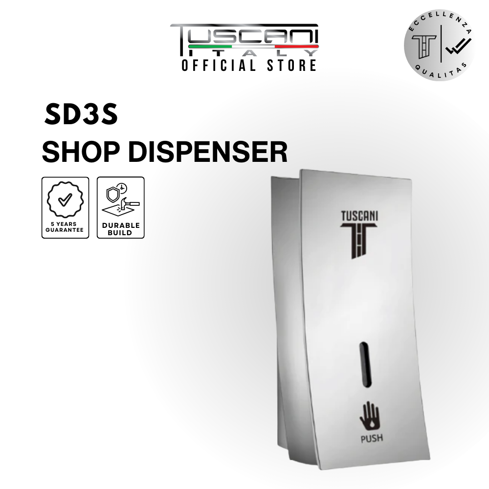 SD3S - Silver Soap Dispenser