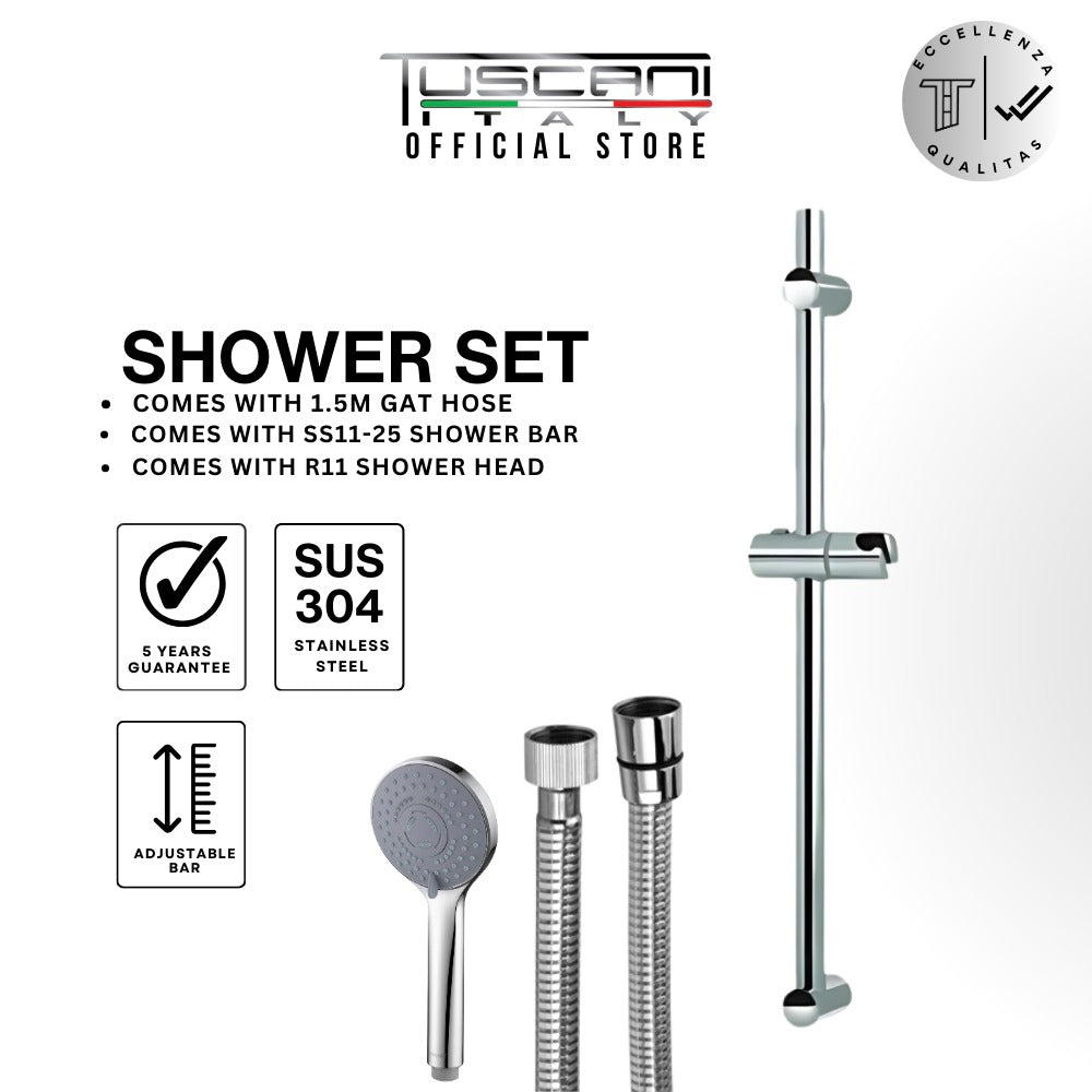 SS11-25 + 1.5m GAT + R11 - Shower Set