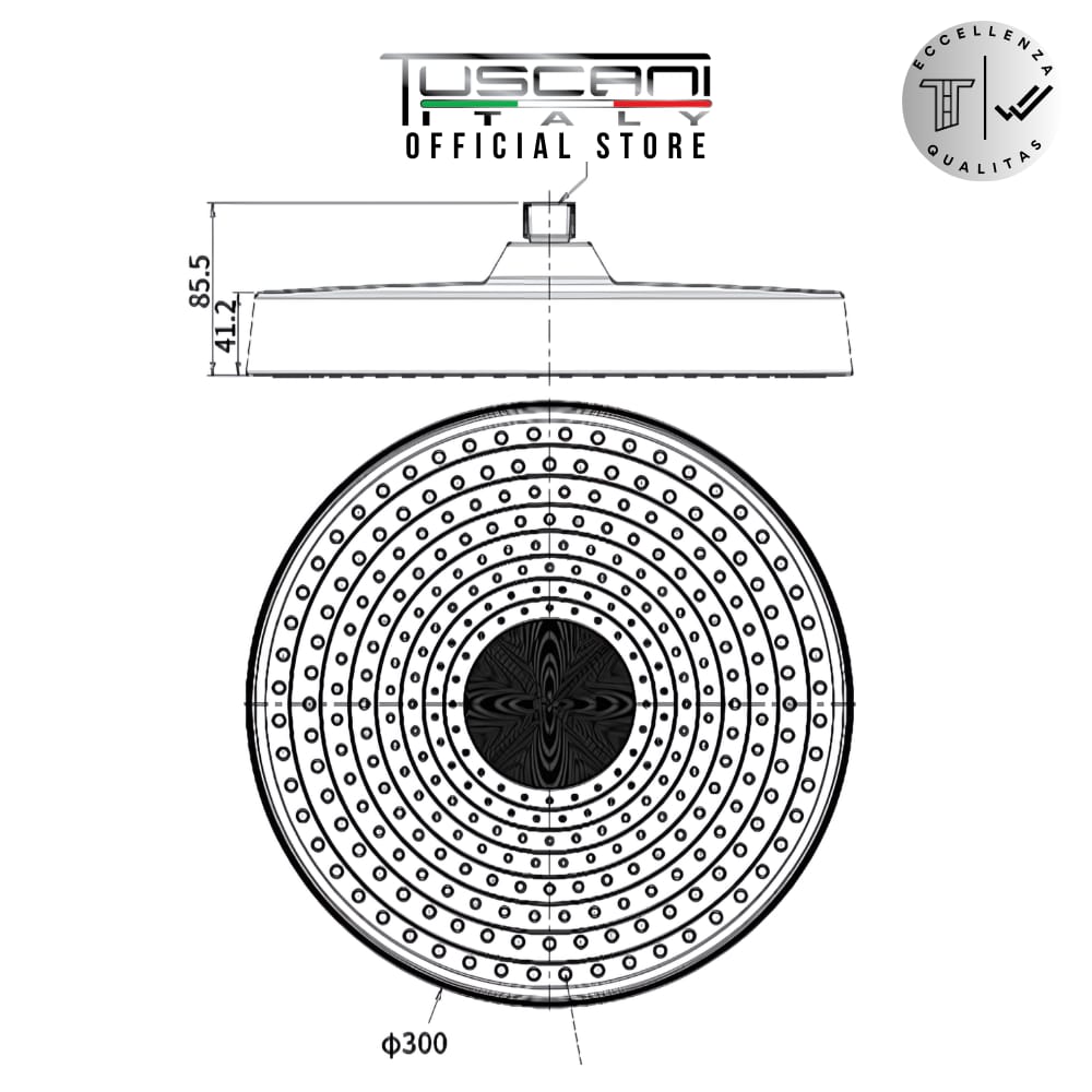 TE109 - Piano Rain Shower Set