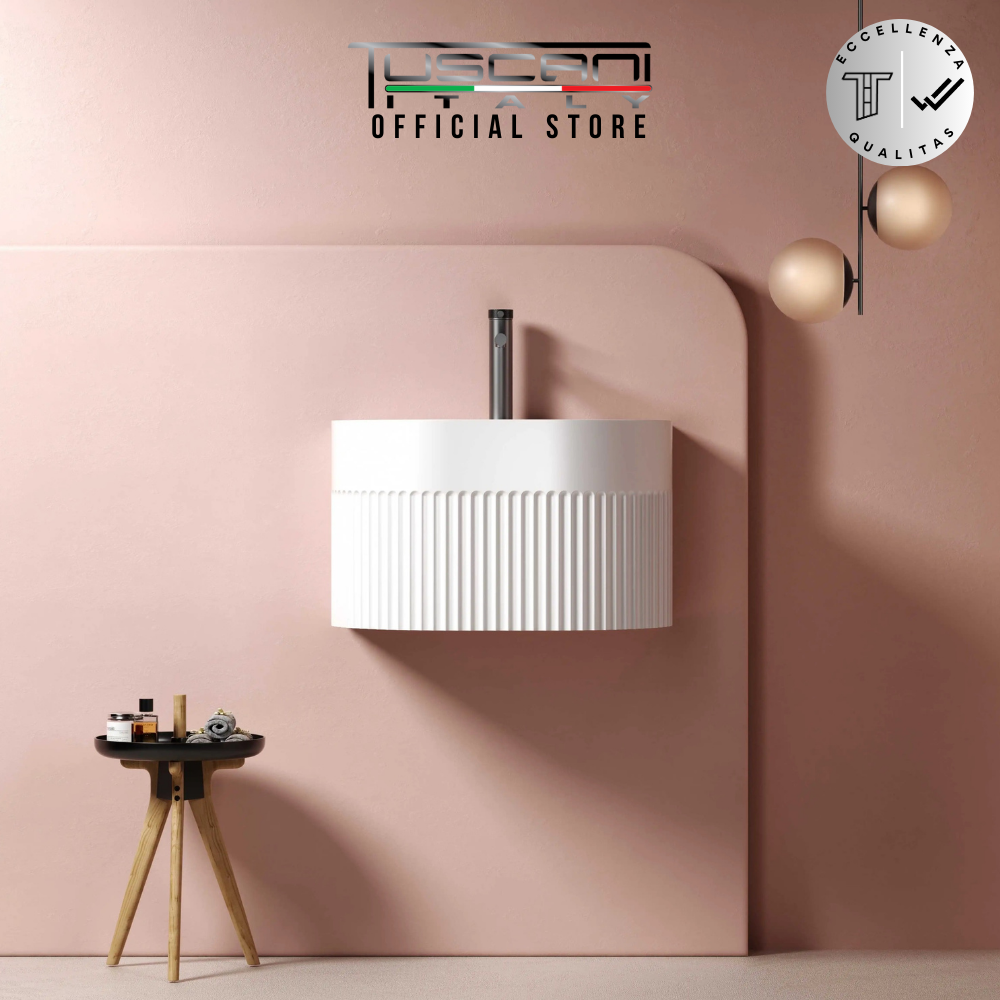 TBD500WH - White - Wall Mounted Basin