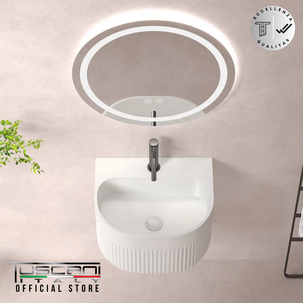 TBD500WH - White - Wall Mounted Basin
