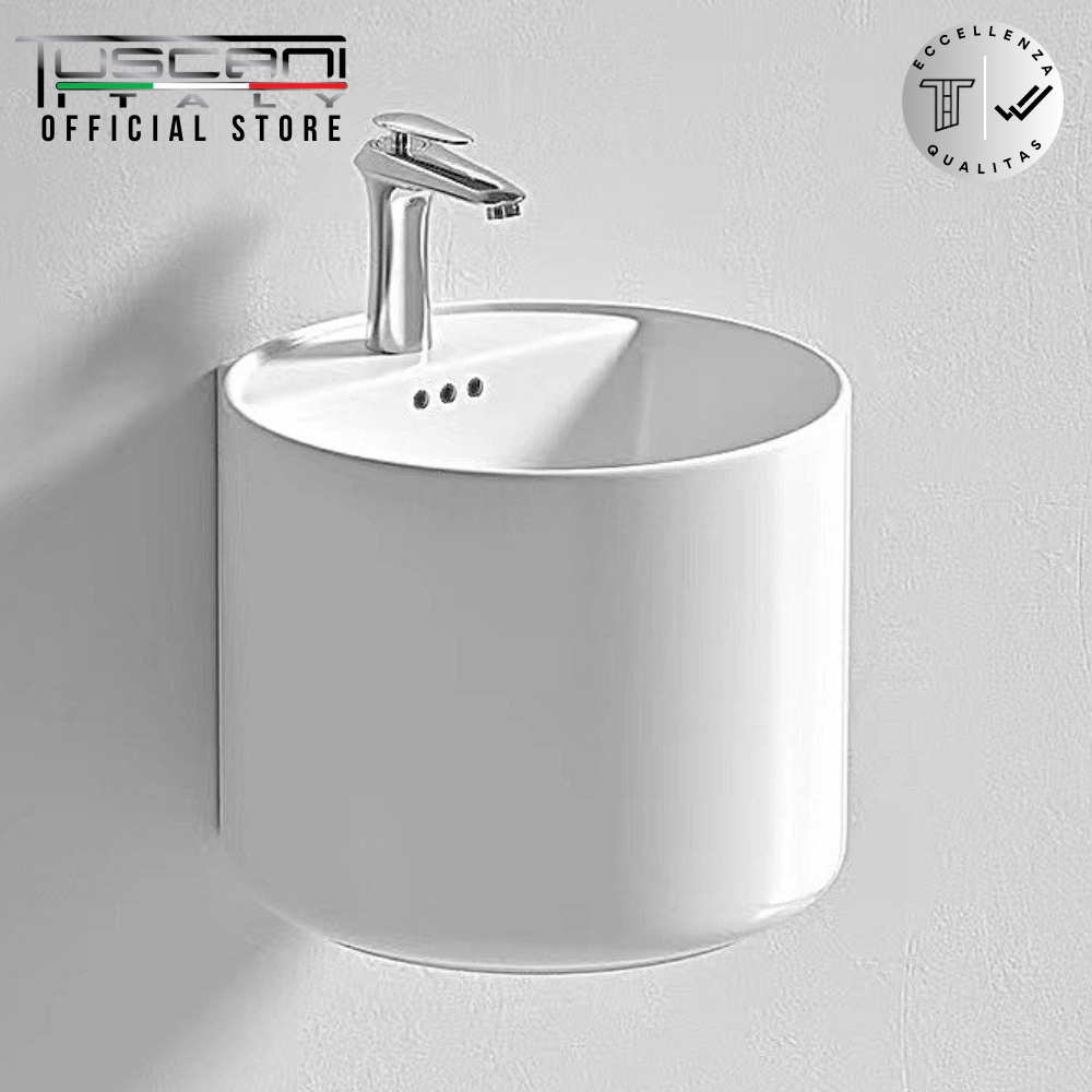 TBJ101W - White - Wall Mounted Basin