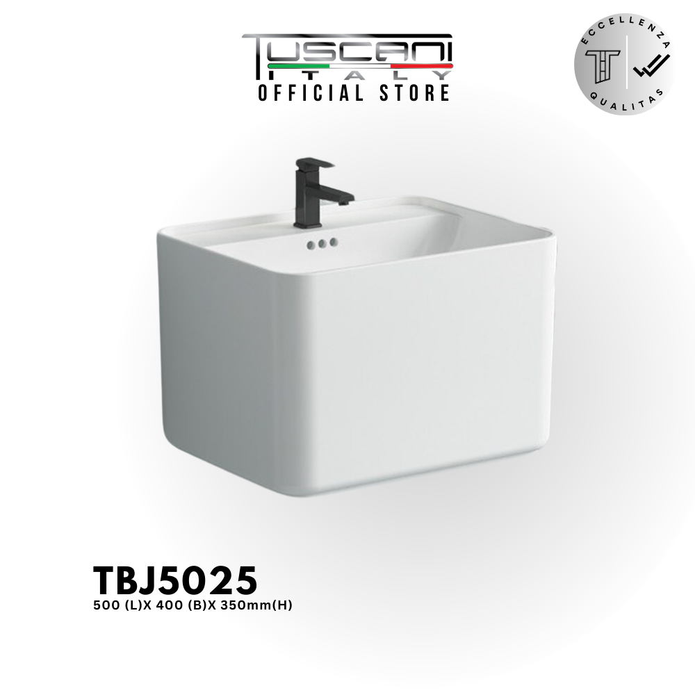 TBJ5025 - White - Wall Mounted Basin