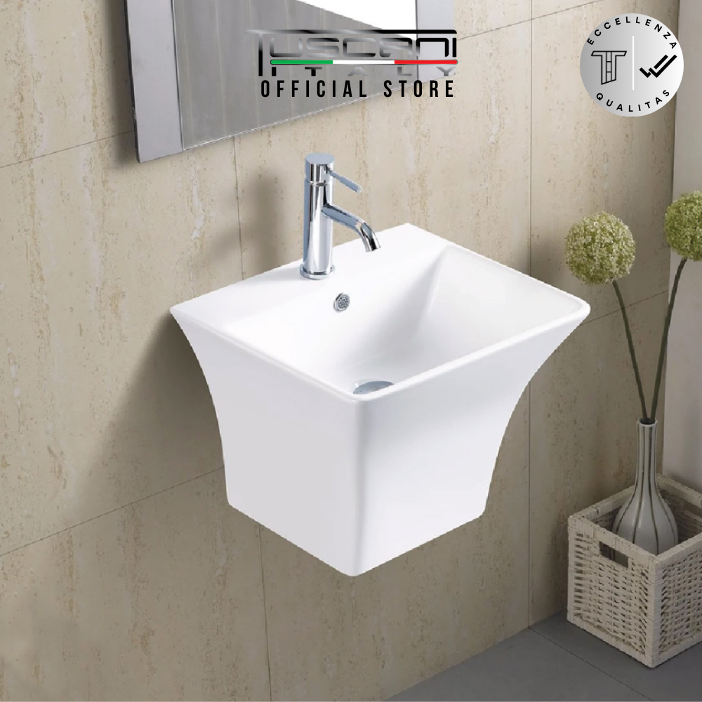 TBJ5400B - White - Wall Mounted Basin