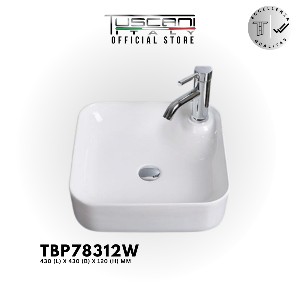 TBP78312W - Deck Mounted Designer Basin