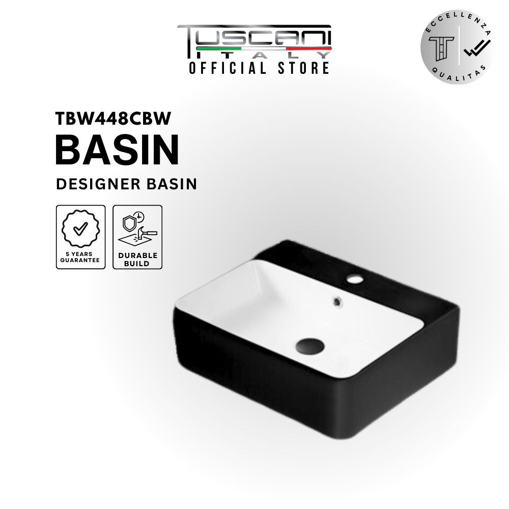 TBW448CBW / TBW449CBW - Deck / Wall Design Basin