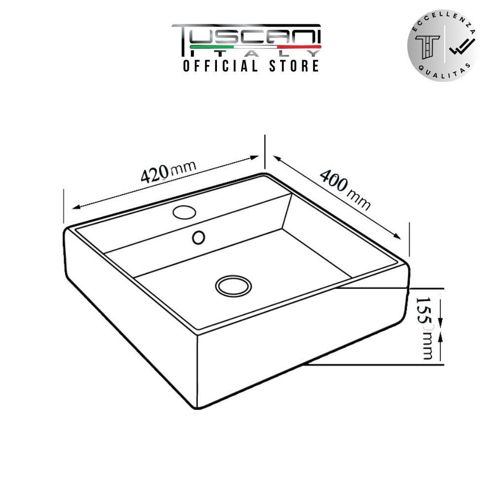 TBW448W - Wall / Deck Designer Basin