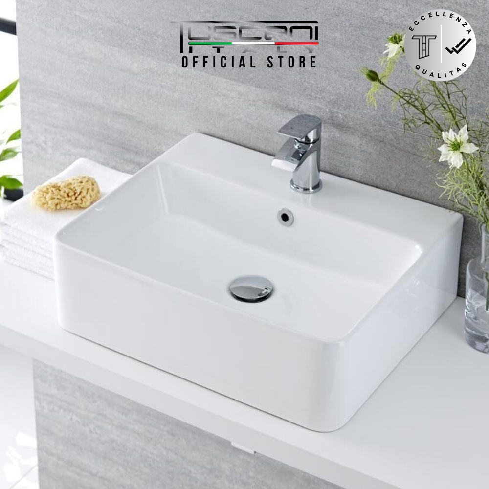 TBW449W - White - Wall / Deck Basin