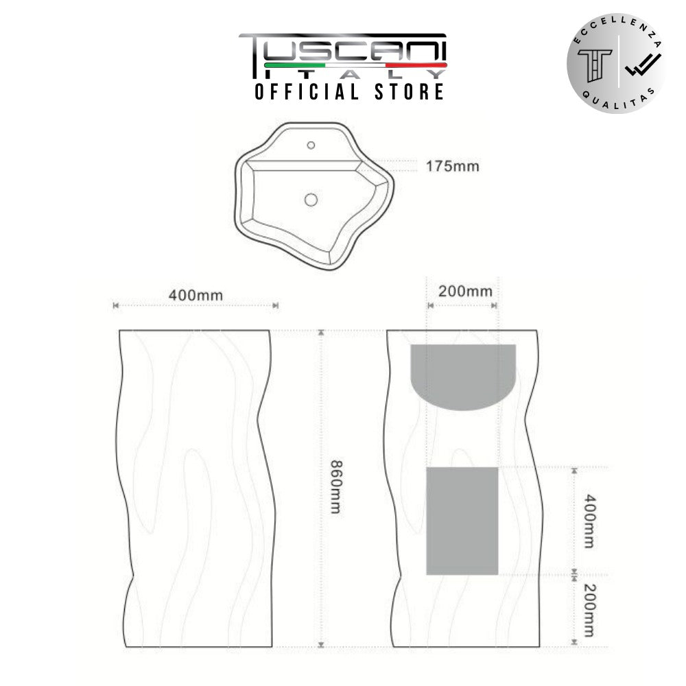 TBY03B Off-White Designer Basin
