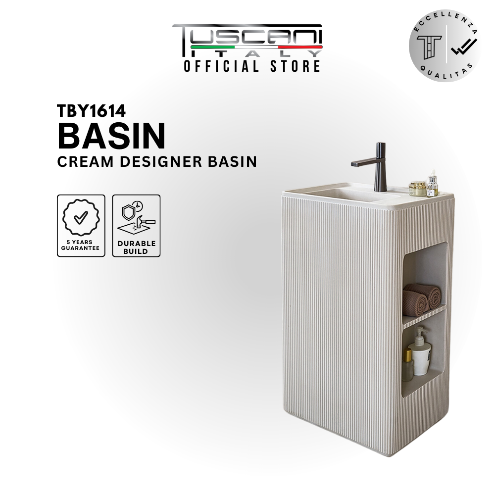 TBY1614 - Rectangular Line Pedestal Basin
