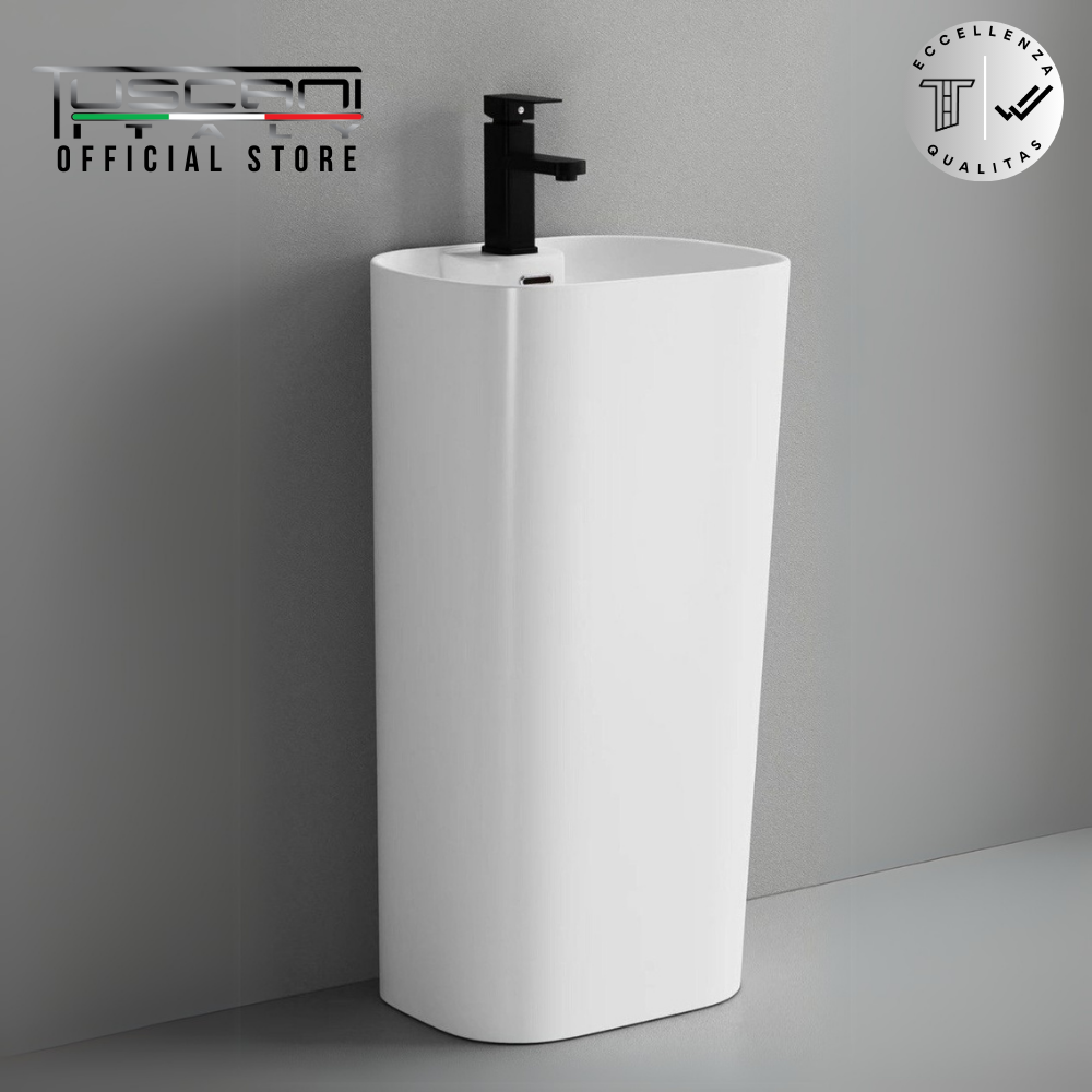 TBY1851 - White Pedestal Basin