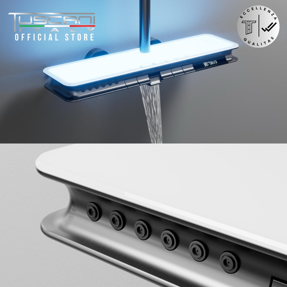 TC109GM - Gun Metal Rain Shower Set