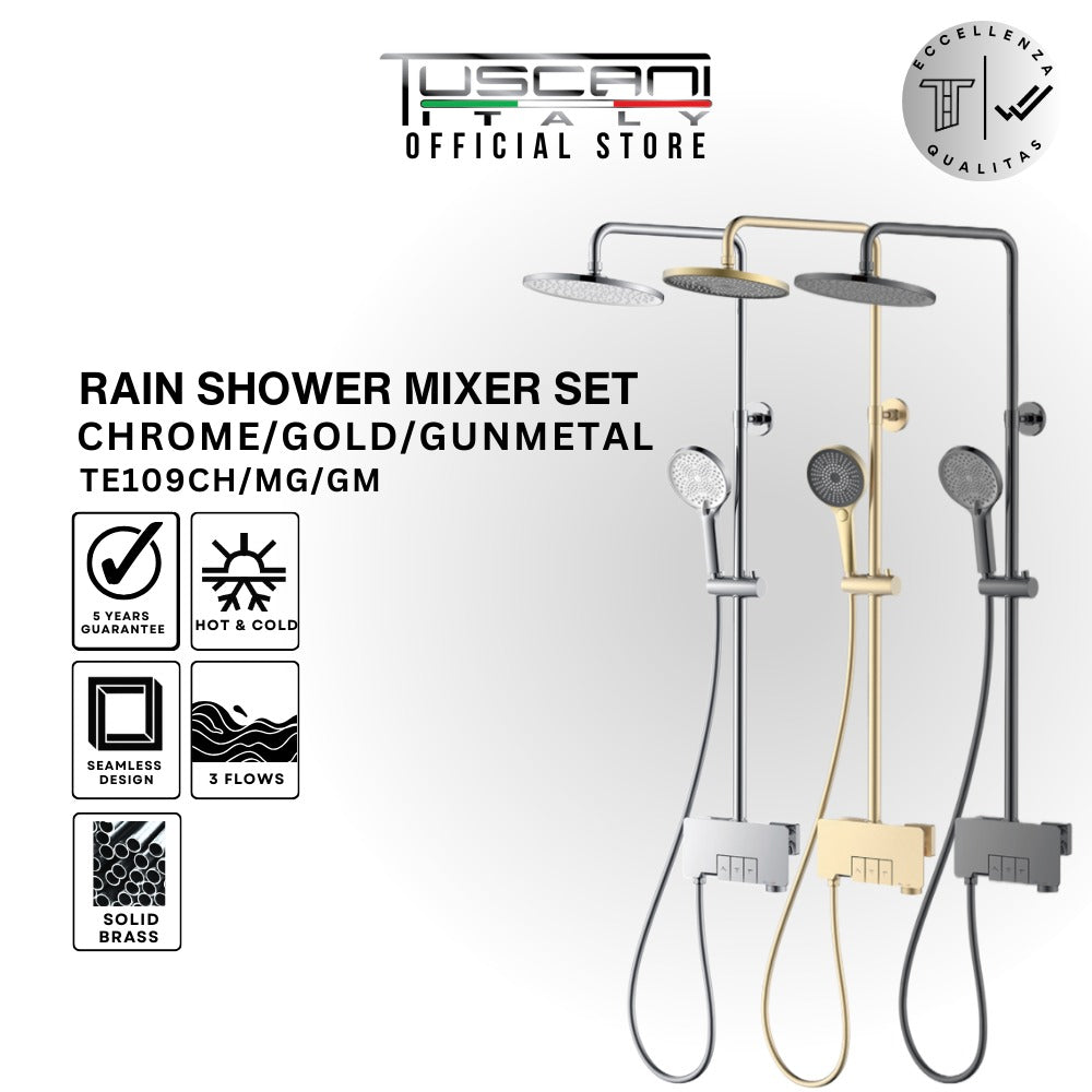 TE109 - Piano Rain Shower Set