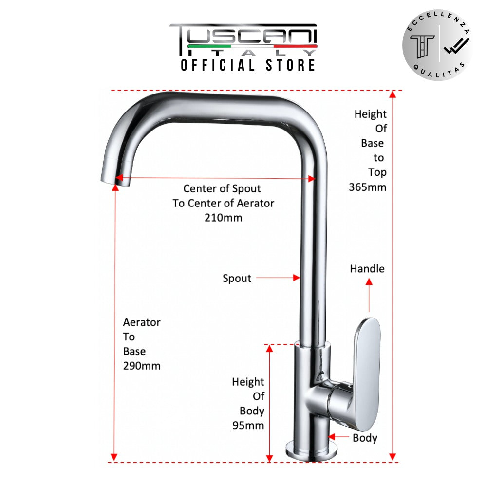 TF1C - Fabiana Series Kitchen Cold Tap