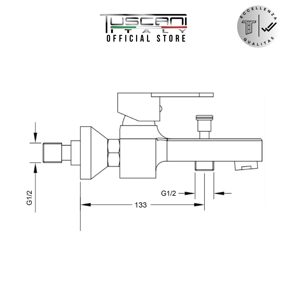 TJ103 - Jivani Series - Bath & Shower Mixer