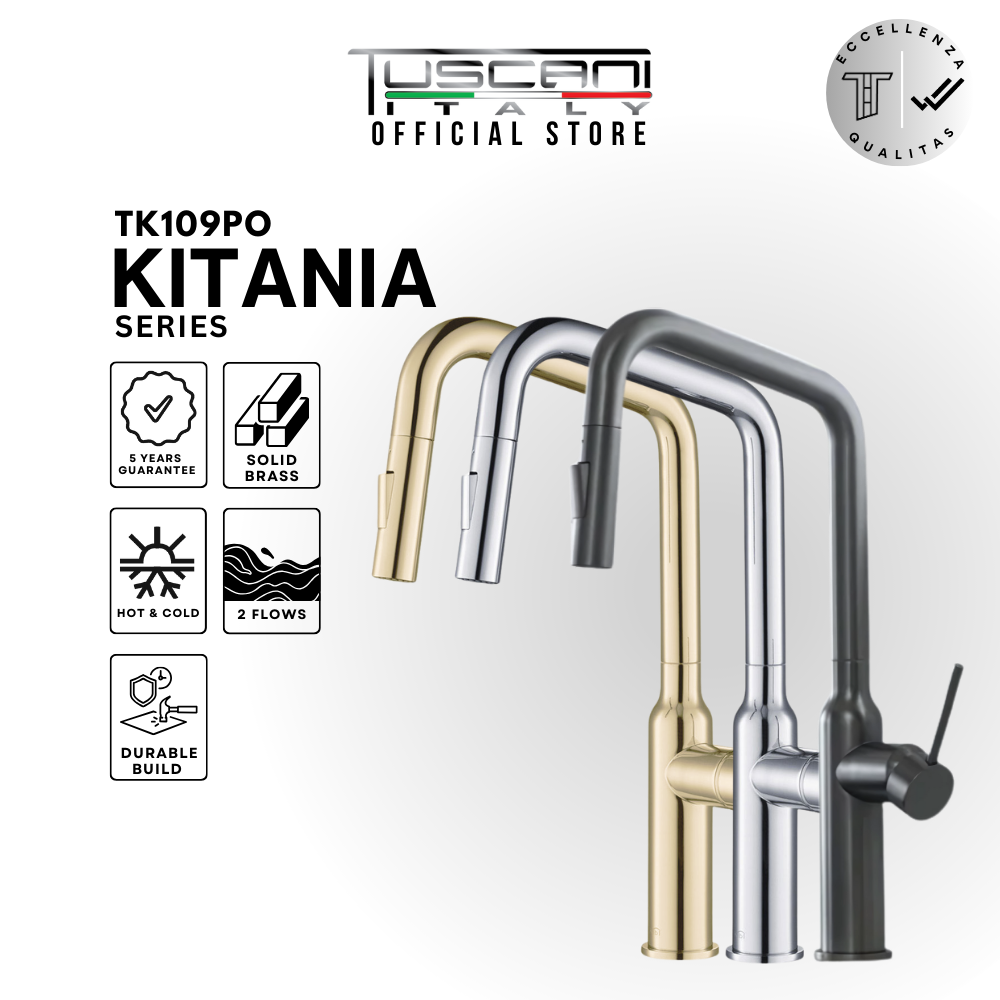 TK109PO - Kitania Series Pull Out Kitchen Mixer